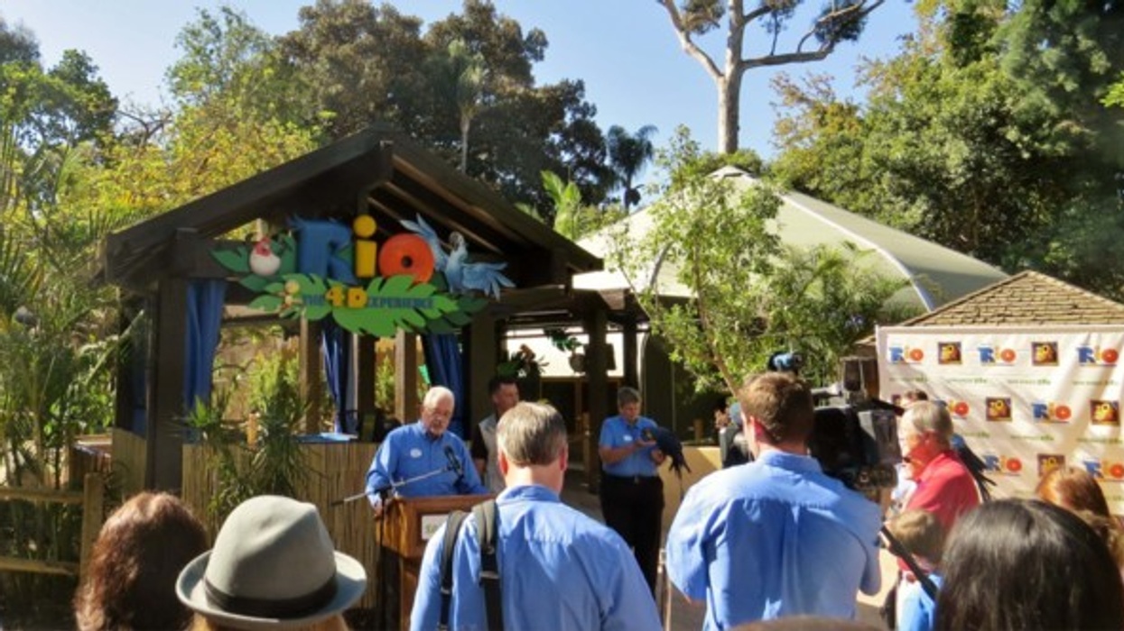 RIO Rainforest Adventure 4-D attraction from SimEx-Iwerks Entertainment at San Diego Zoo