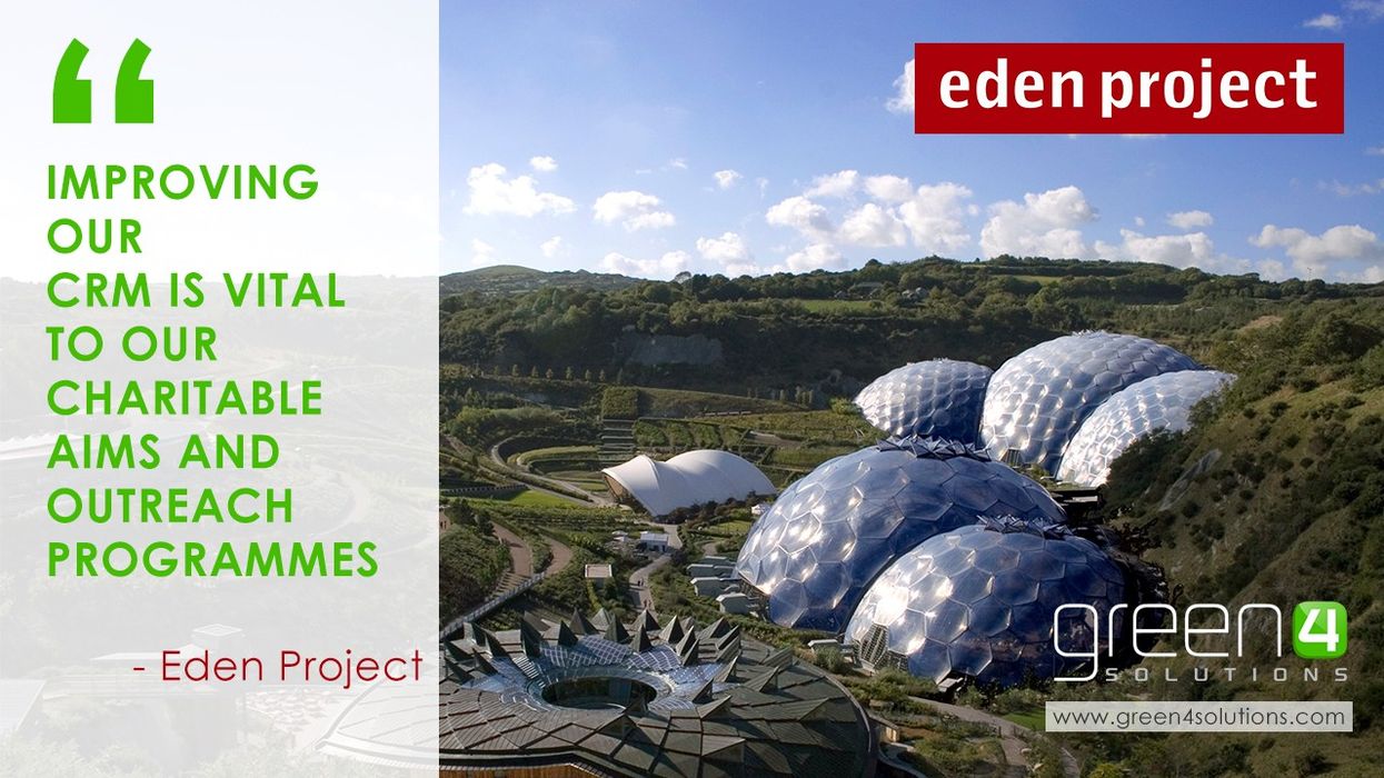 Eden Project Selects Green 4 Solutions to Improve CRM Capability