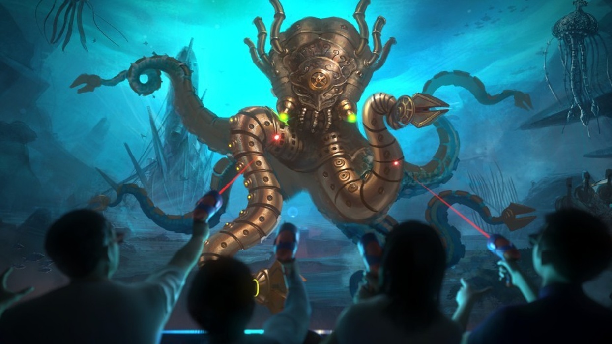Triotech Interactive Dark Ride, Voyage to the Iron Reef, Knott’s Berry Farm