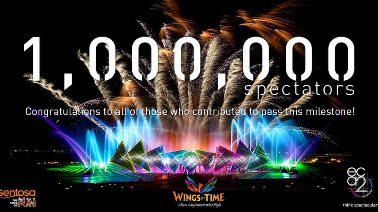 ECA2 Sentosa Spectacular 'Wings of Time' Celebrates One Million Spectators