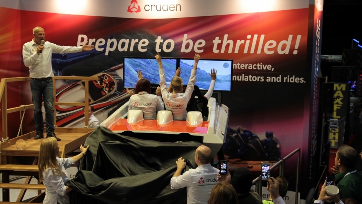 Cruden Showcase Powerboat and Race Car Simulators at IAAPA Expo, Florida