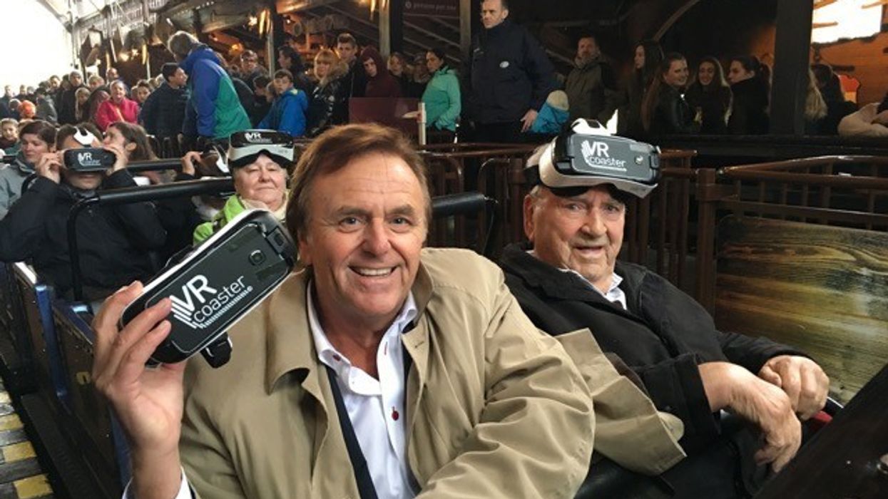 93 Year Old Willi Mack Tries Out “Alpenexpress VR-Ride” Rollercoaster at Europa-Park