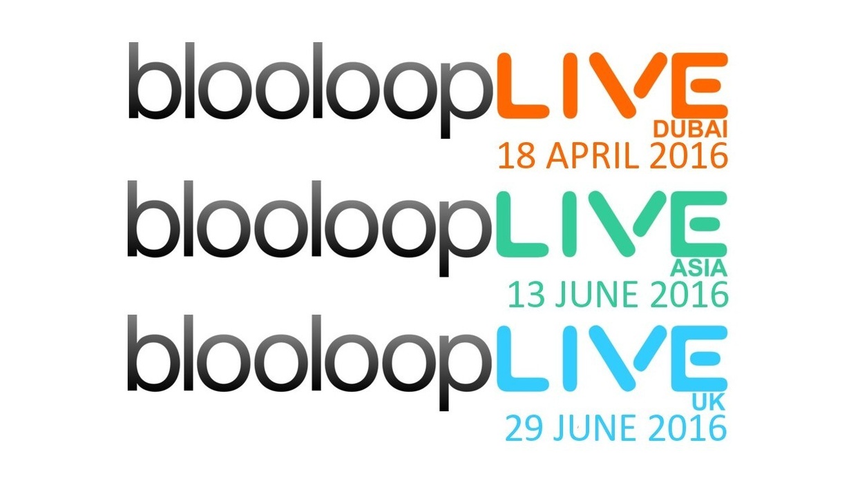 blooloopLIVE 2016 - Dubai, UK and Asia - Dates Announced