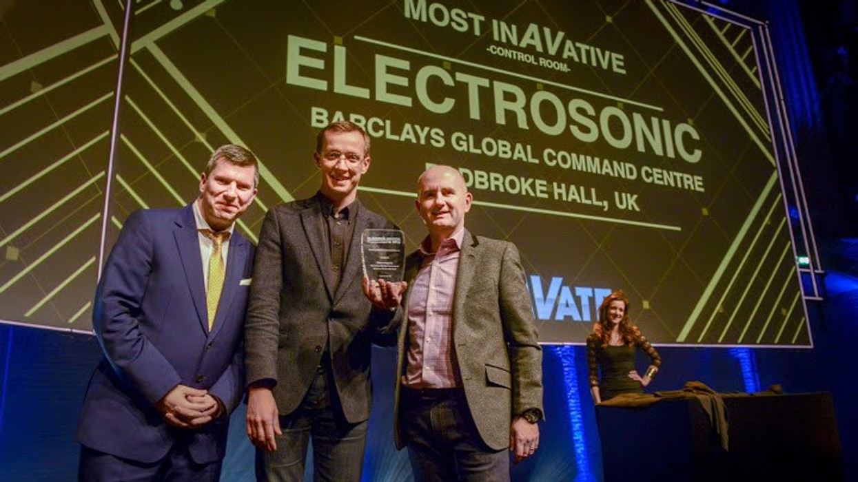 Electrosonic Scoops 'Most InAVative Control Room Award' in Amsterdam