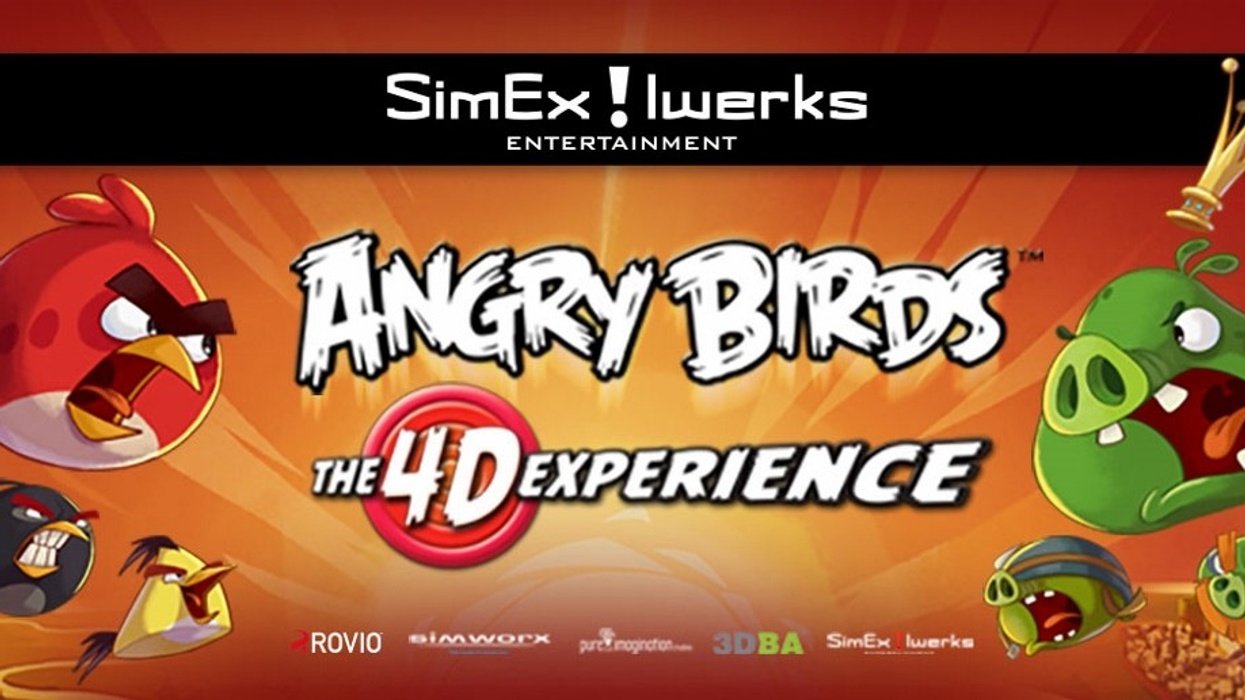 SimEx-Iwerks' All-New 'Angry Birds: The 4-D Experience' Launches March 2016