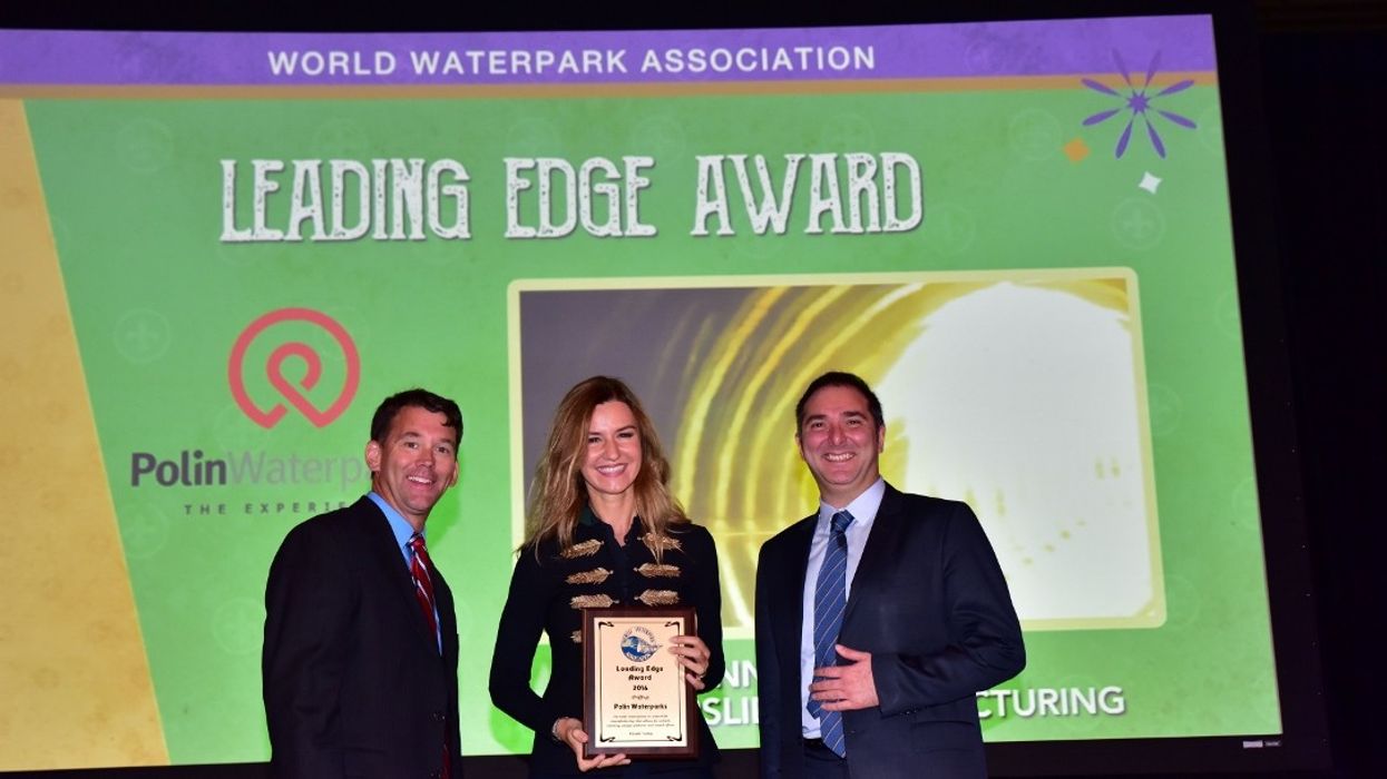 Polin Wins WWA Leading Edge Award for Innovation in Waterslide Manufacturing