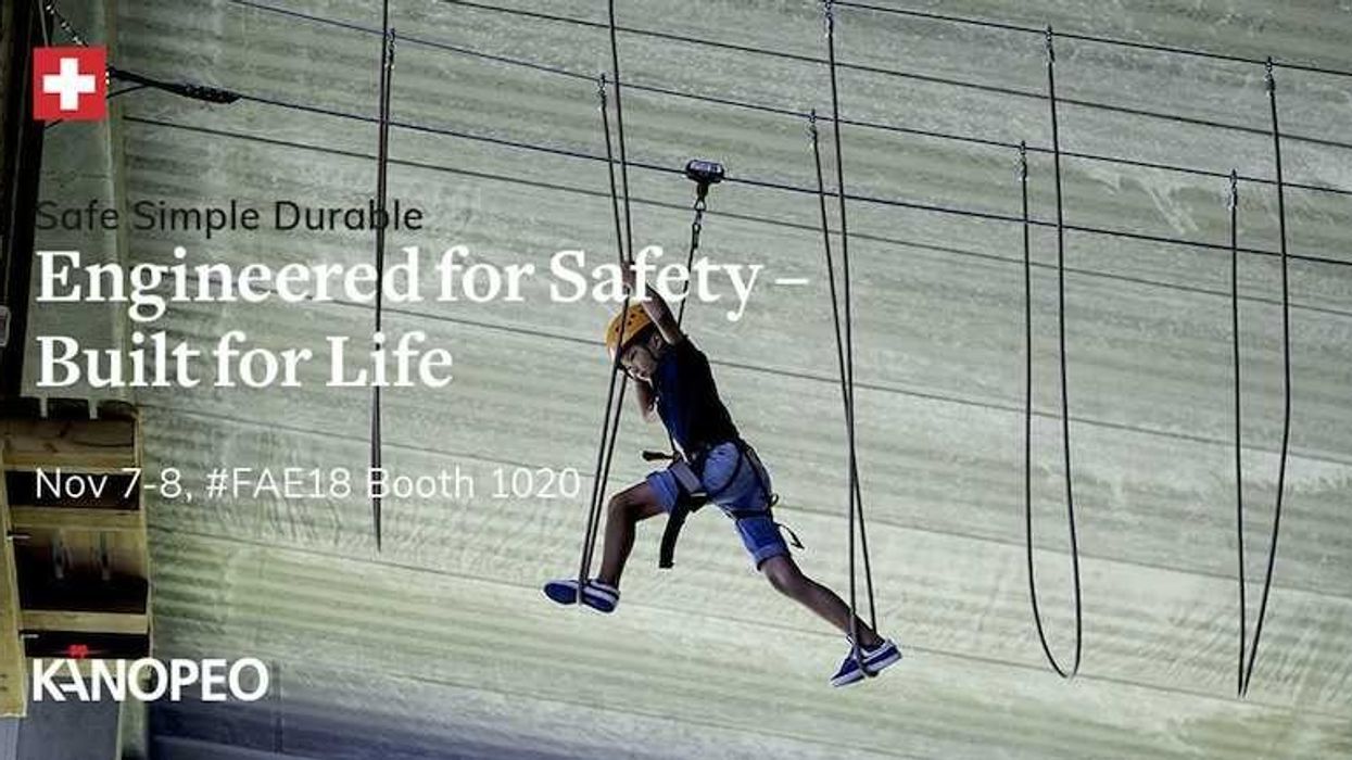 See Kanopeo's Saferoller ropes course at UK's Family Attraction Expo