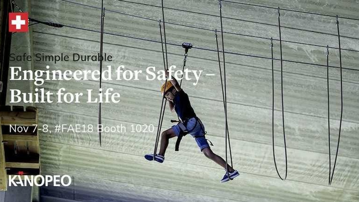 See Kanopeo's Saferoller ropes course at UK's Family Attraction Expo