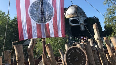 Tayto Park - Viking Voyage at the Park - Queue line