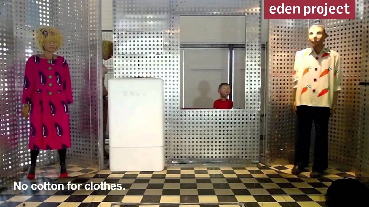 Mechanical exhibit: 'Plant Takeaway' at the Eden Project