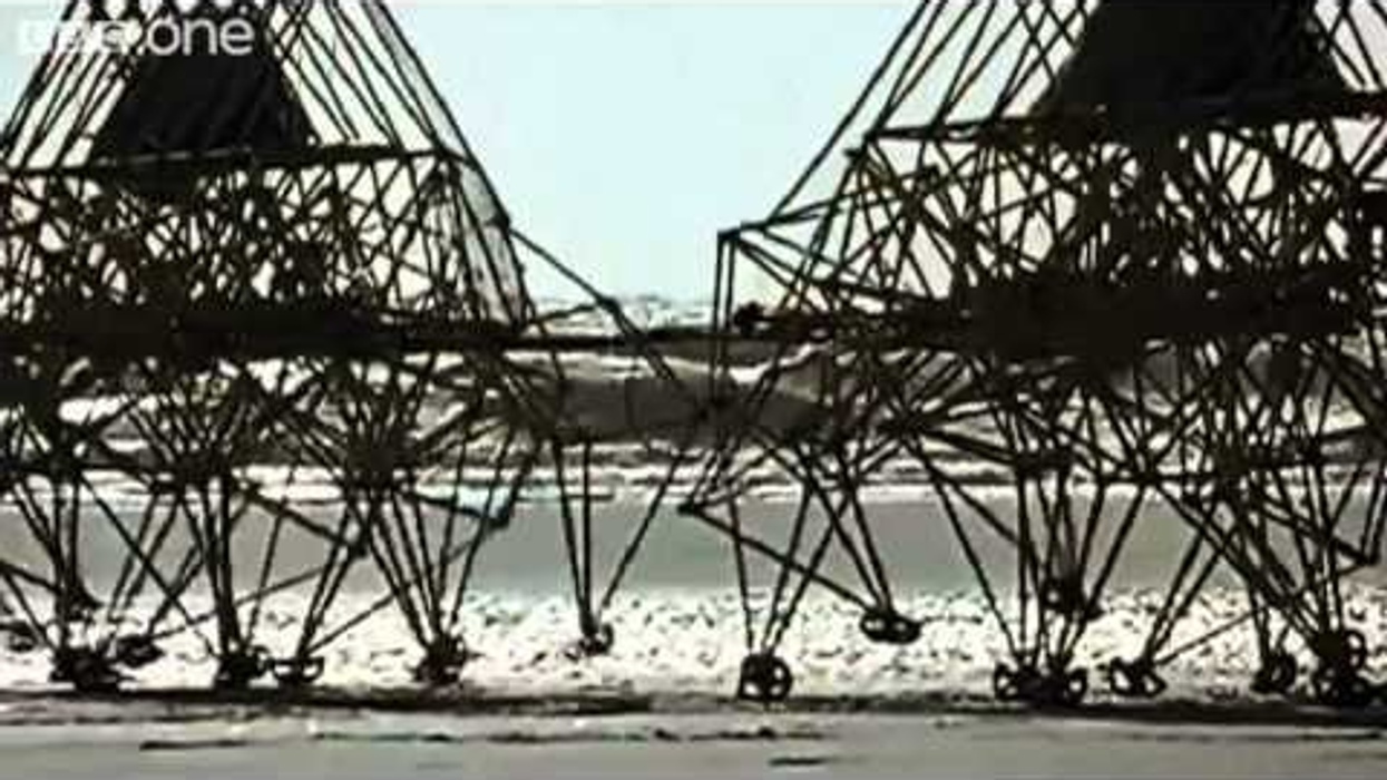 Theo Jansen's extraordinary kinetic sculptures