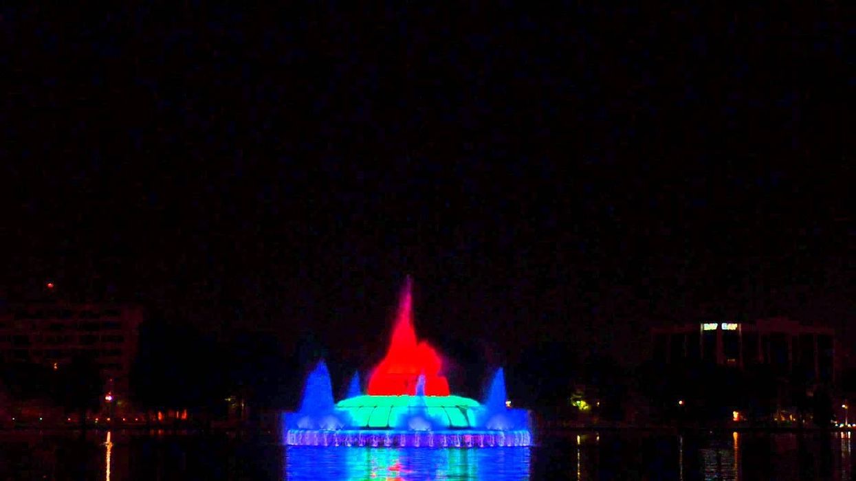 Mediamation's "Patriotic Show" Lake Eola Fountian, Orlando