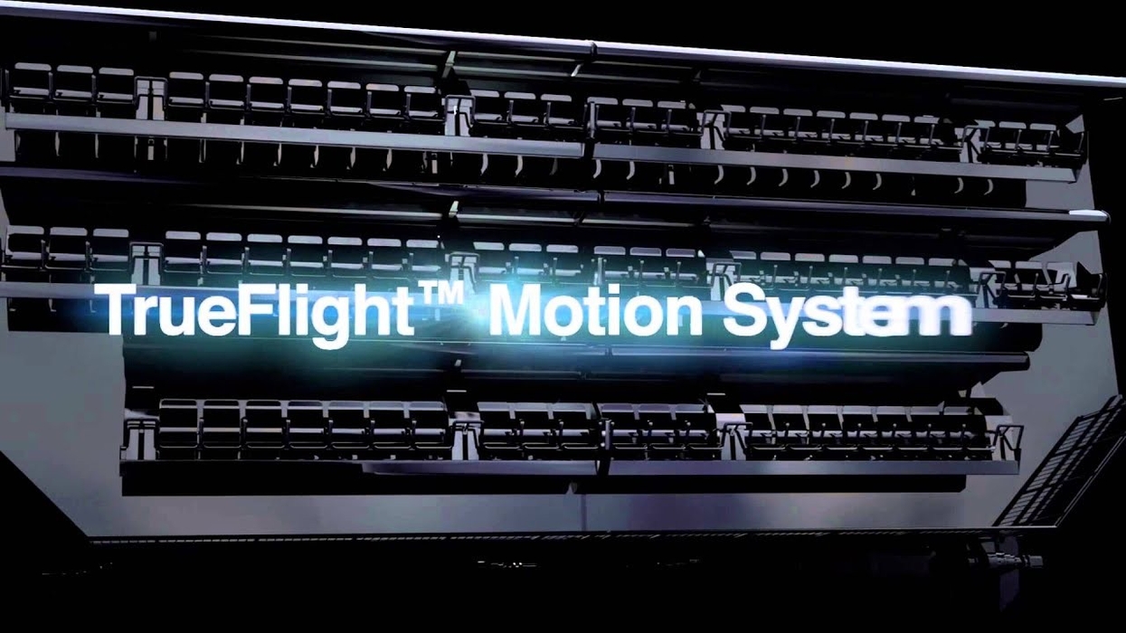 Flying Theatre™ keeps riders far above the ground