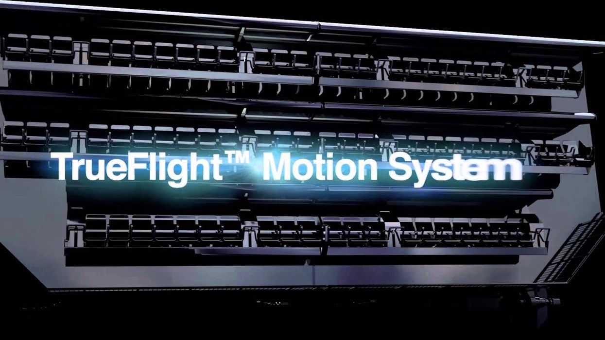 Flying Theatre™ keeps riders far above the ground