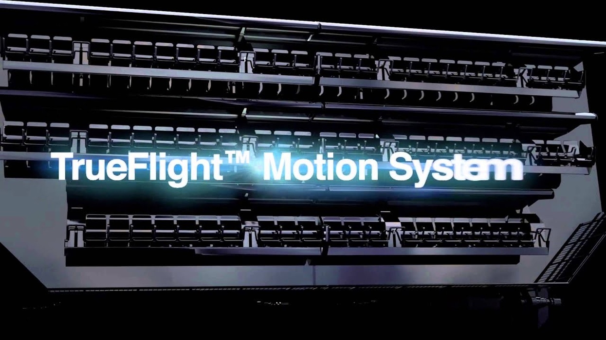 Flying Theatre™ keeps riders far above the ground