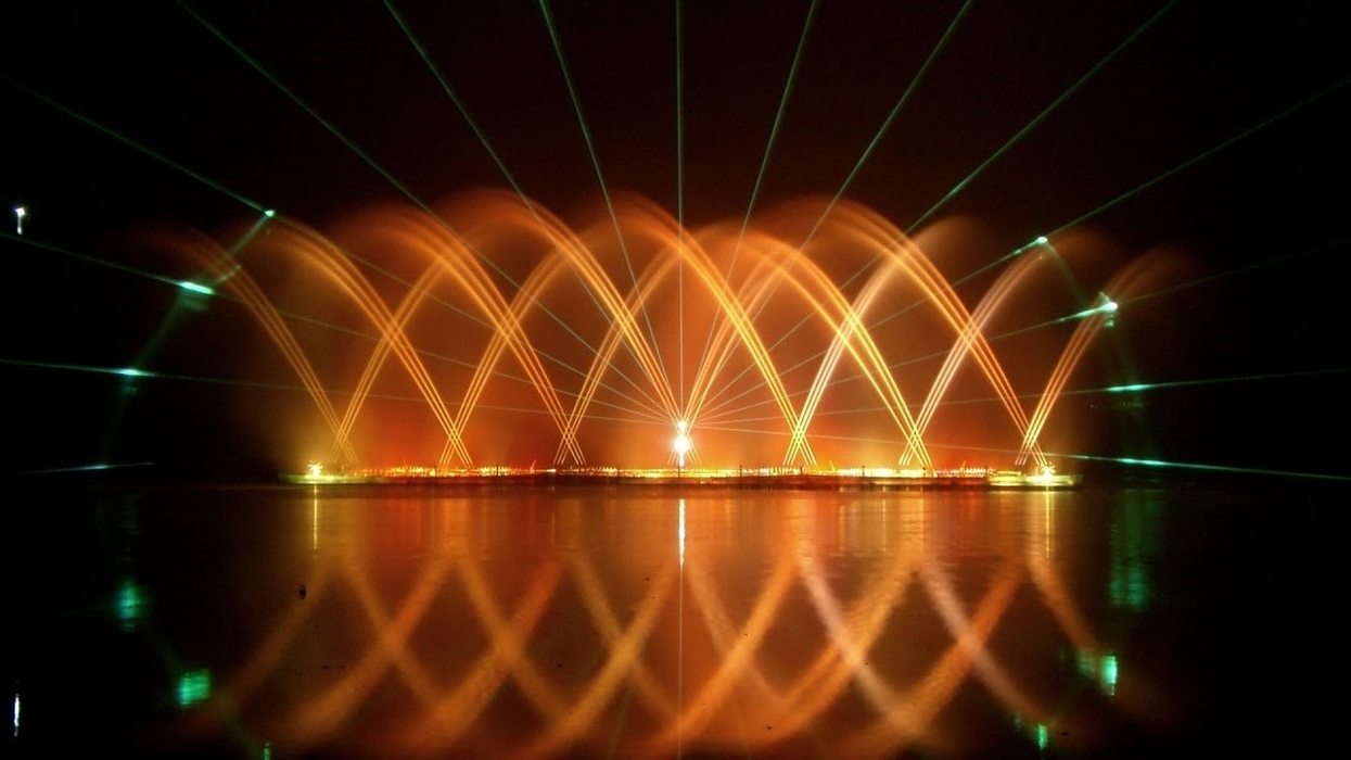 Emotion Media Factory: Multimedia Fountain in Night Safari Park, Chiang Mai, Thailand