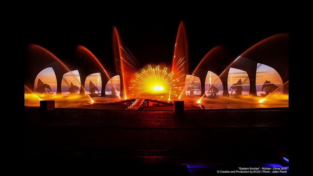 "Eastern Sunrise", Rizhao Olympic Water Park, China, 2016