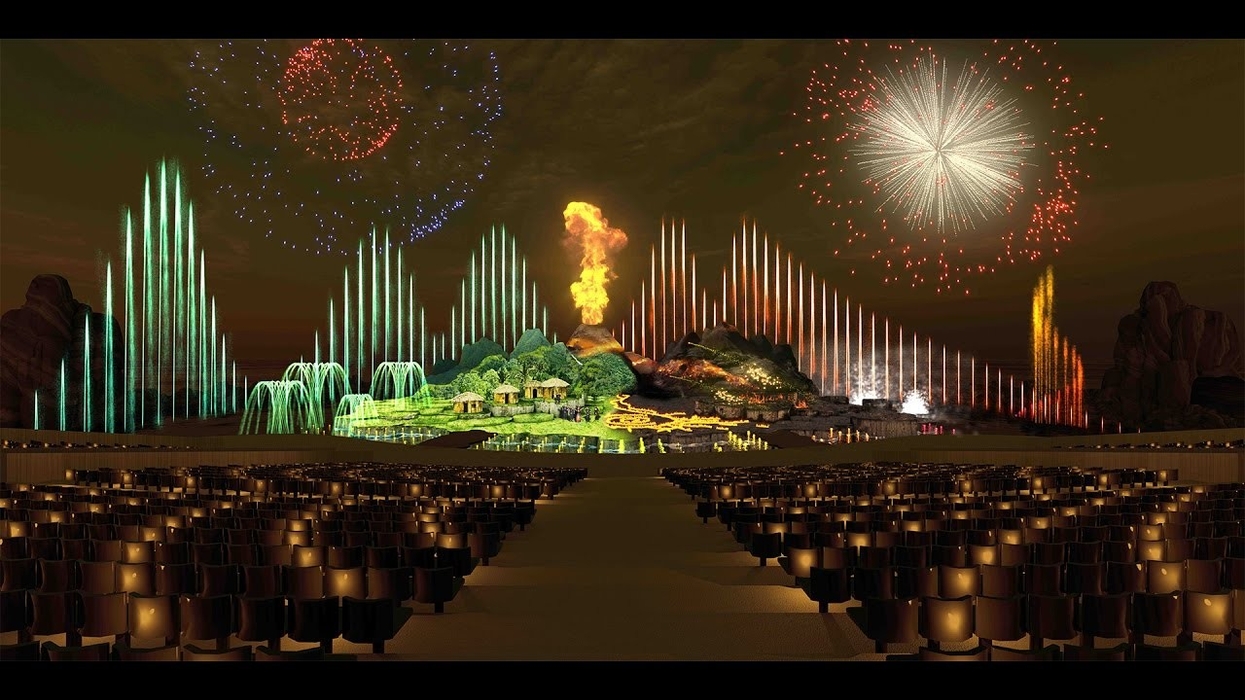 Multimedia Spectacle Ocean Flower Island