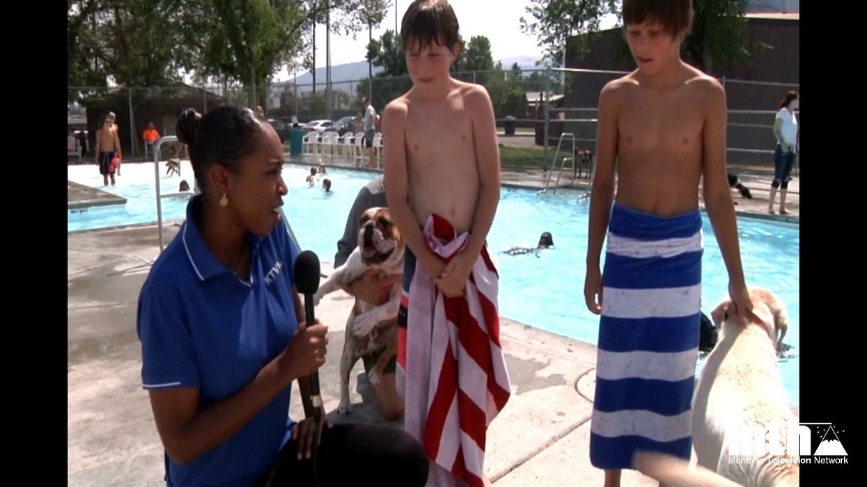 Montana waterpark let’s the dogs in for the last day of the season