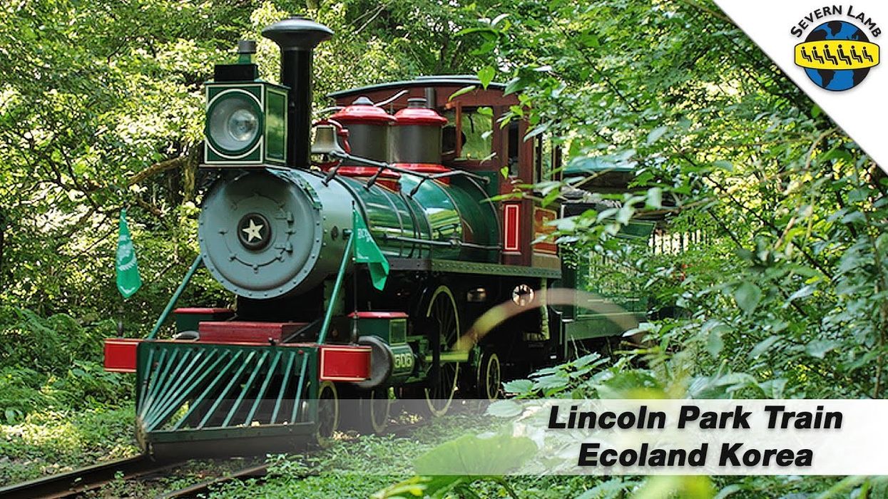 Severn Lamb Lincoln Locomotives at EcoLand Theme Park on Jeju Island, South Korea