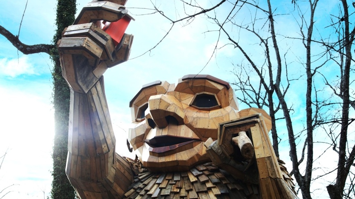 Imagine Exhibitions Trolls Atlanta Botanical Garden face