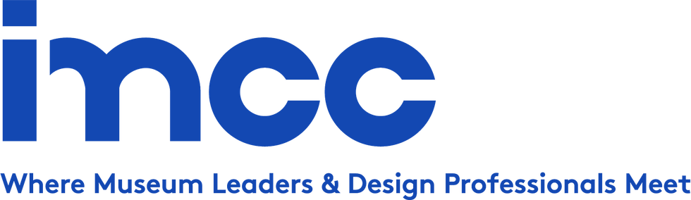 IMCC Logo (International Museum Construction Congress). Where Museum Leaders and Design Professionals Meet.