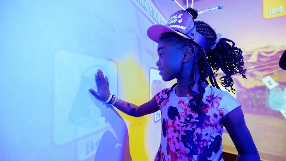 Immersive Gamebox Player touching wall