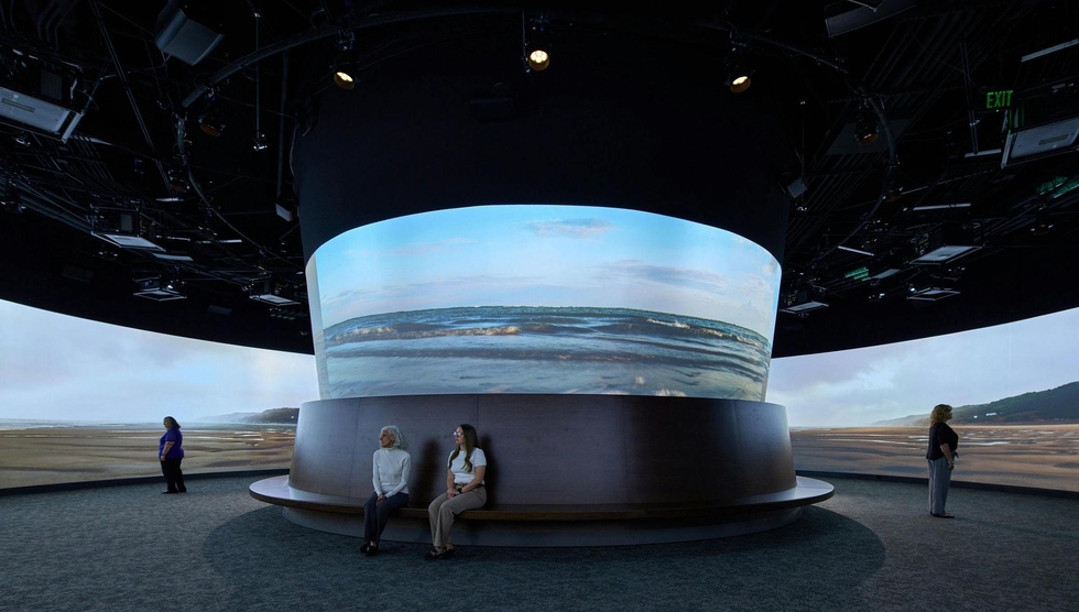 Immersive installation screen and film in the museum