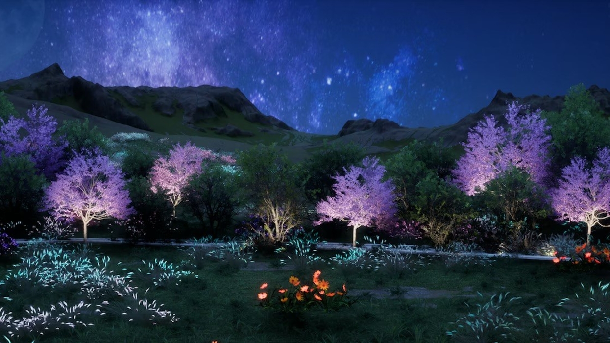 Immersive nighttime scence at MGM Fantasy Box