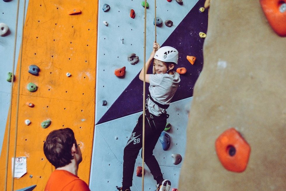 Indoor climbing wall adventure parks