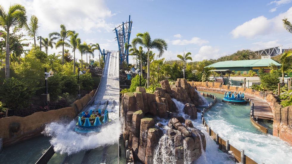 Infinity Falls rapids ride at SeaWorld Orlando