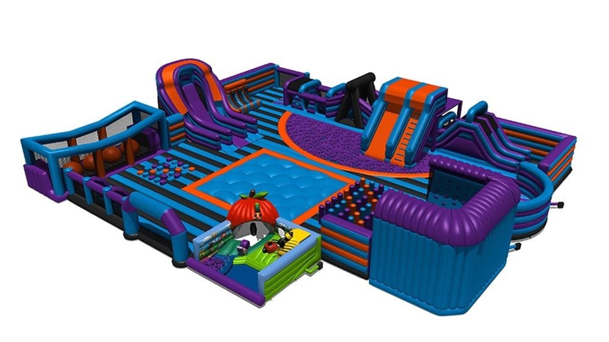 inflata nation inflatable theme park slide