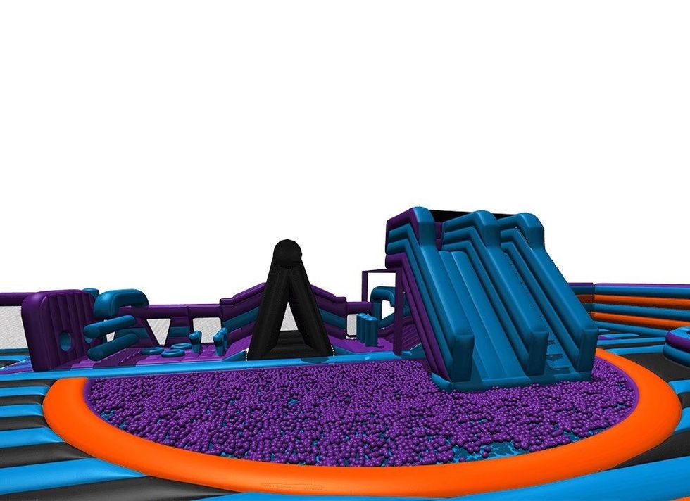 inflata nation inflatable theme park slide