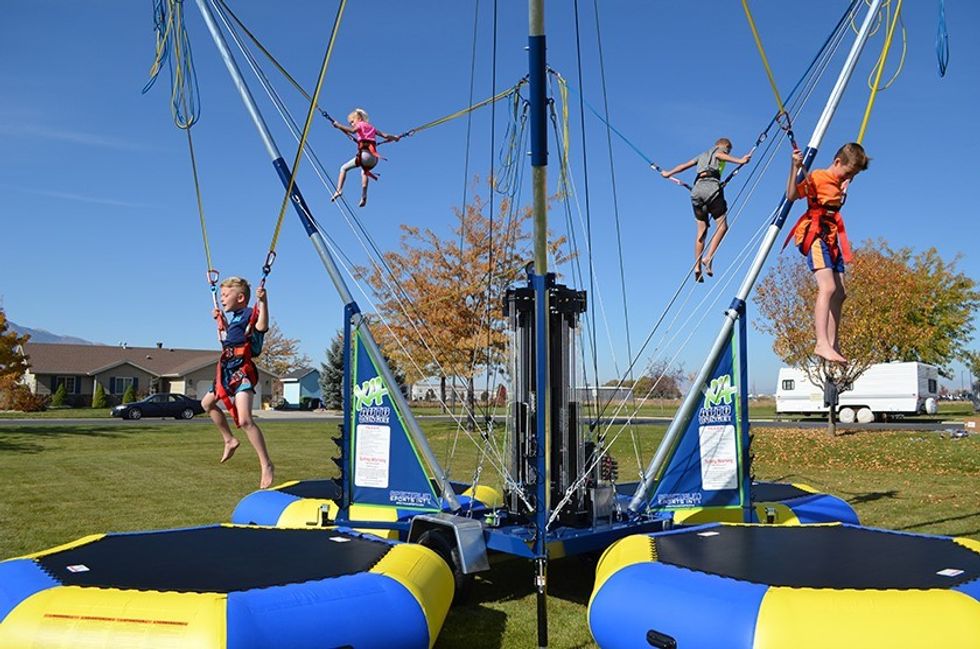 Innovative Leisure Bungee trampoline attraction