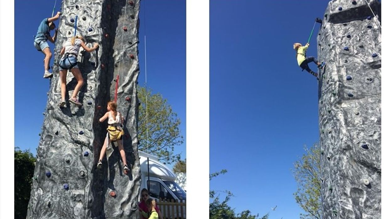 innovative leisure climbing walls at park holidays uk