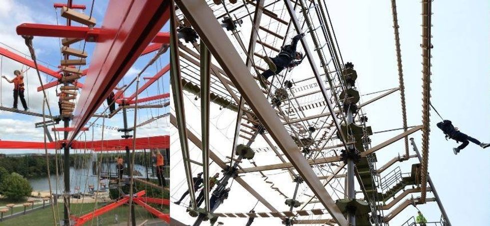 Innovative Leisure high ropes collage