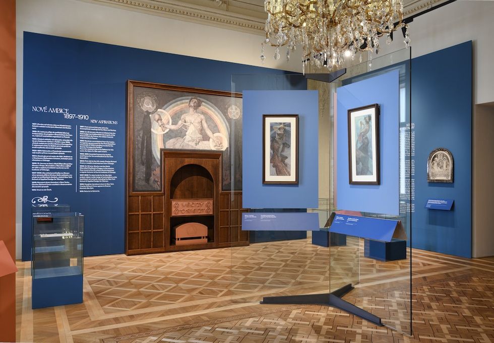 Installation view inside the Savarin Palace. Photo credit:Ondřej Polák