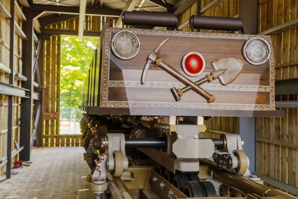 Intamin celebrates Gold Rush customised train courtesy Intamin
