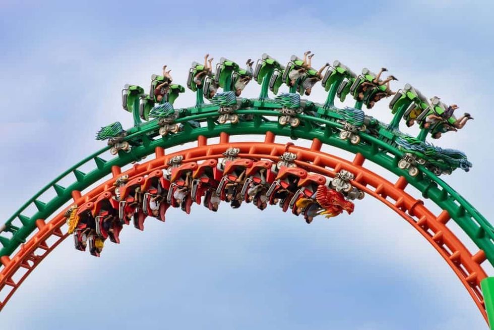 Intamin dueling dragons