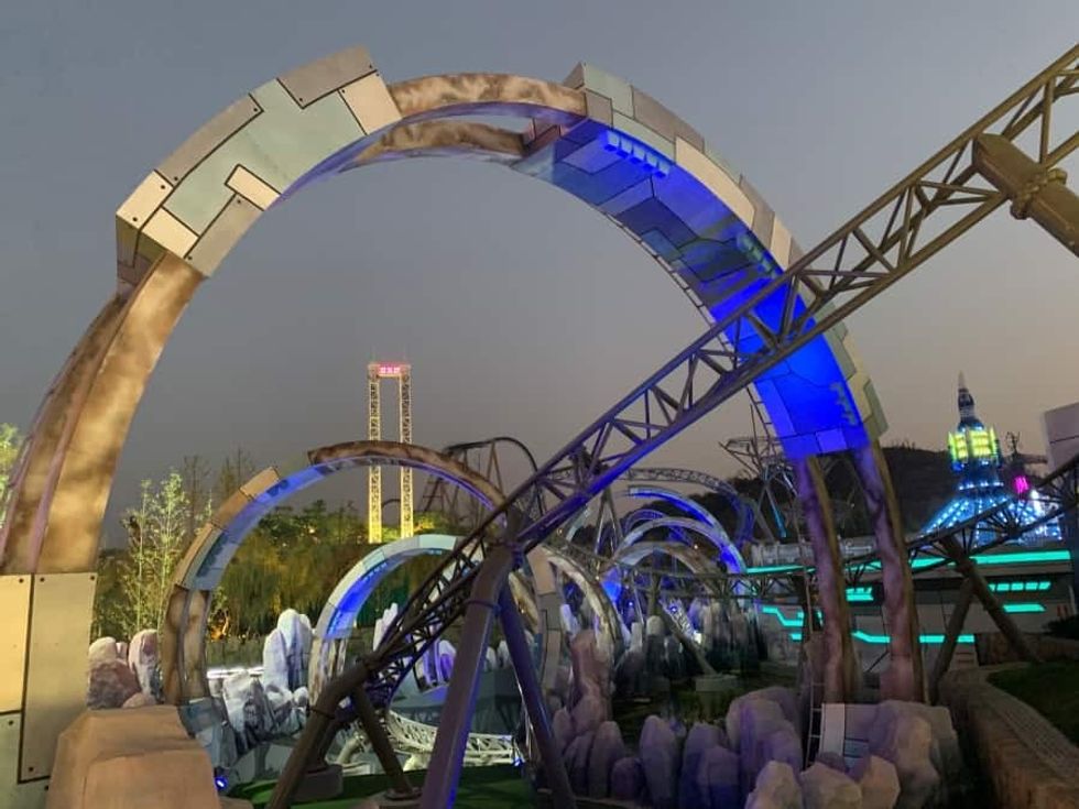 Intamin Light of Revenge Nighttime Happy Valley Candice Fu