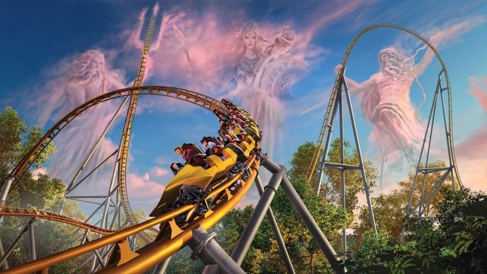 Intamin Pantheon Coaster Busch Gardens Williamsburg