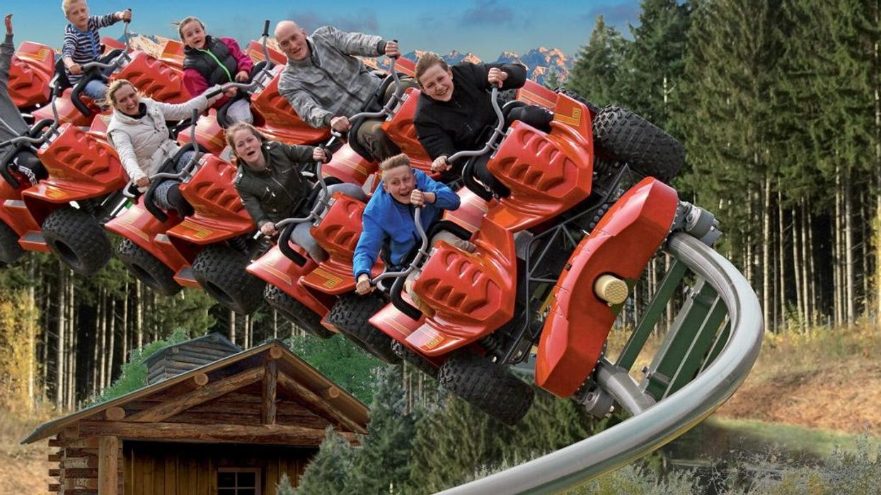Intamin Yukon Quad family coaster at Parc Le Pal theme park France