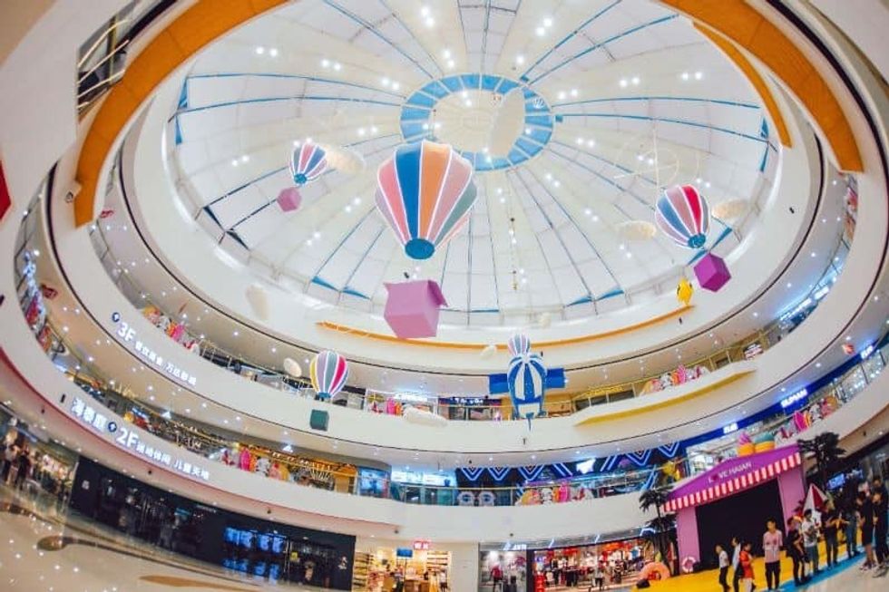 Interior of Wanda Plaza