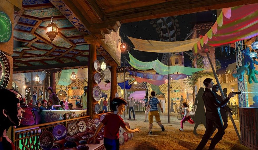 Interior rendering of Karavan Saray Park