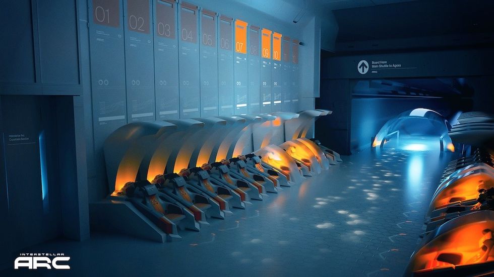 Interstellar Arc Cryopod Room