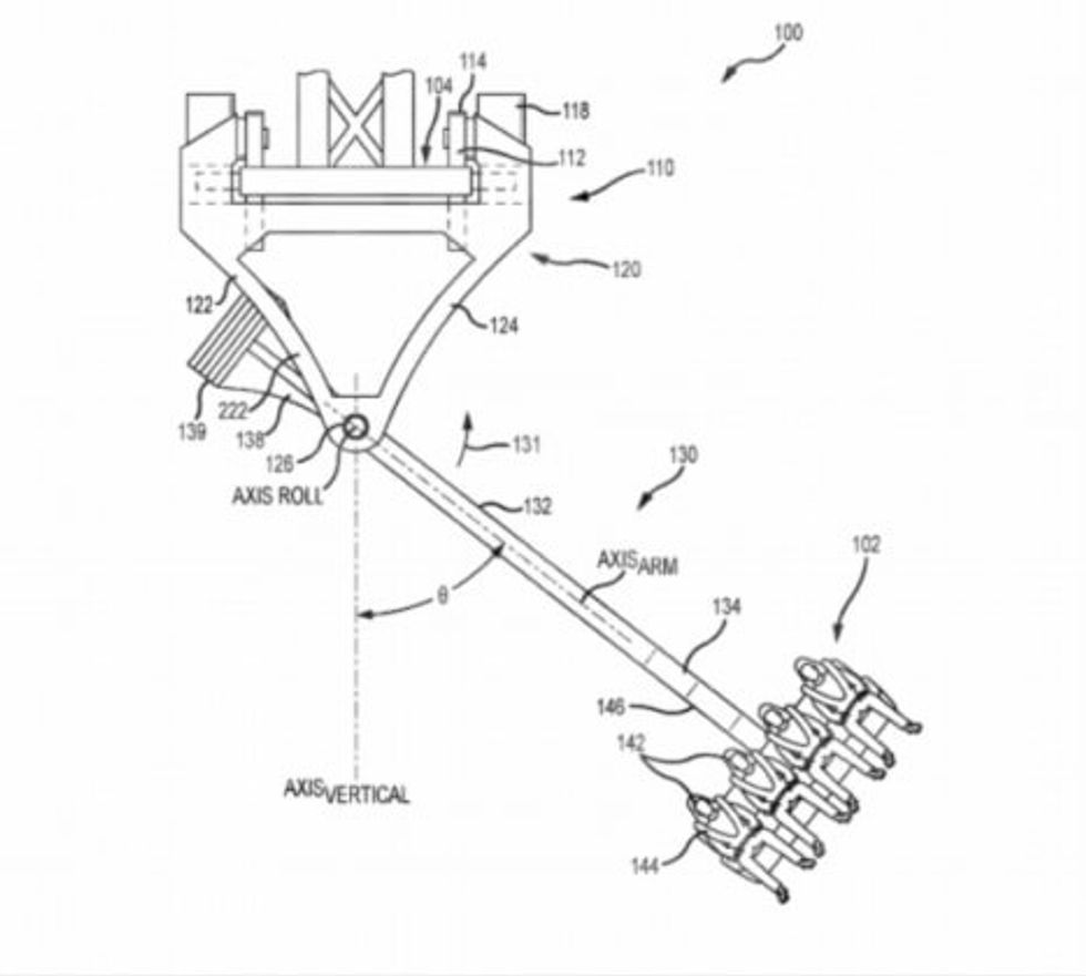 Is this Disney's design for a new Spider-Man swinging-motion ride?