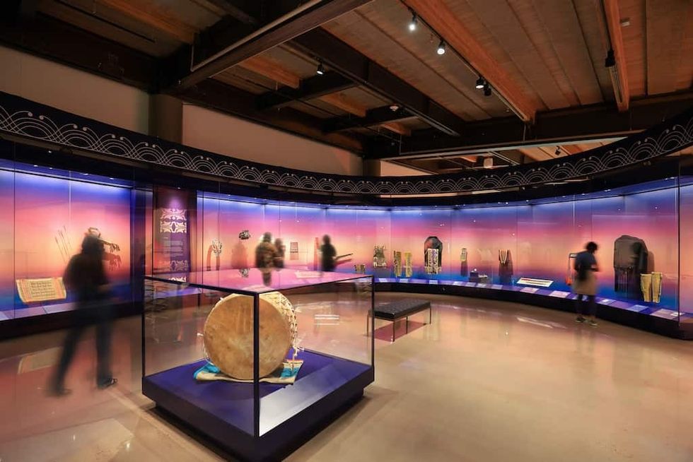 Items on display at the First Americans Museum