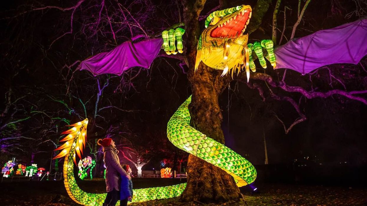 jabberwocky with child alice in winterland christmas