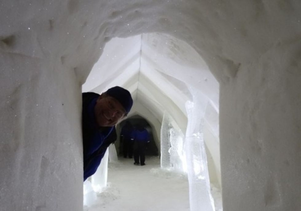 Jan Reuvers in Snow Hotel