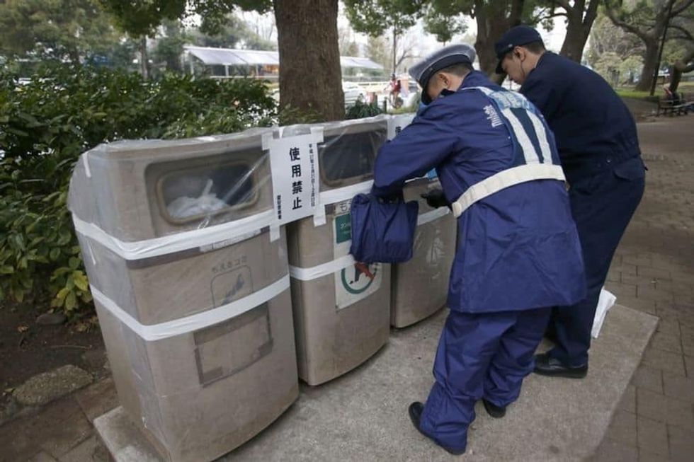 Japanese trash cans culture